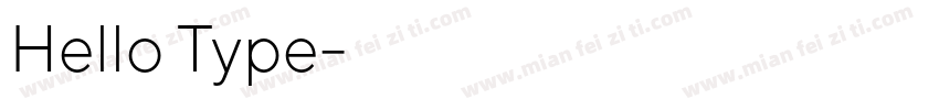 Hello Type字体转换